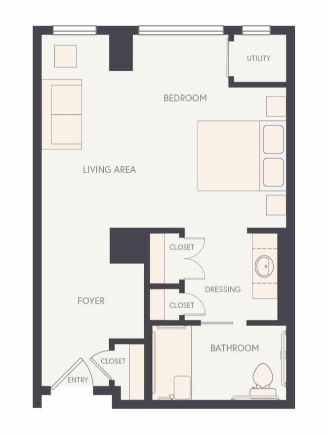 Studio B floor plan