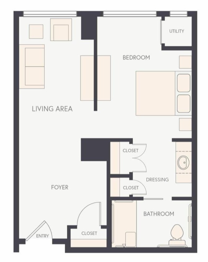 Studio C floor plan